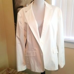 New York and company white 2 button blazer